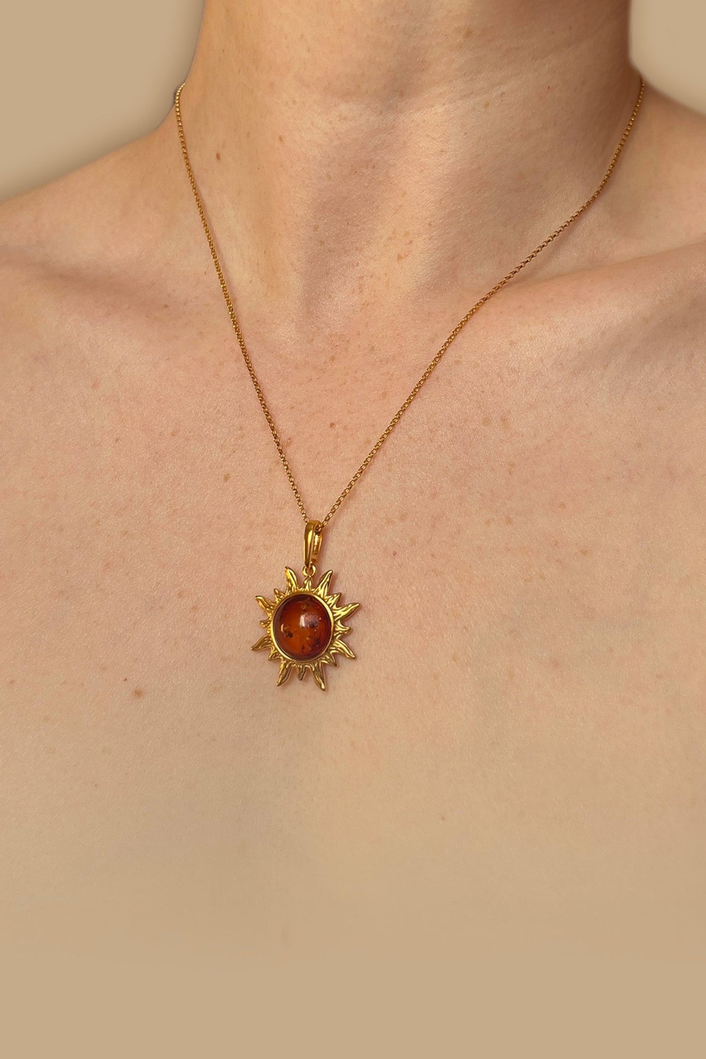 Collier Soleil - Ambre
