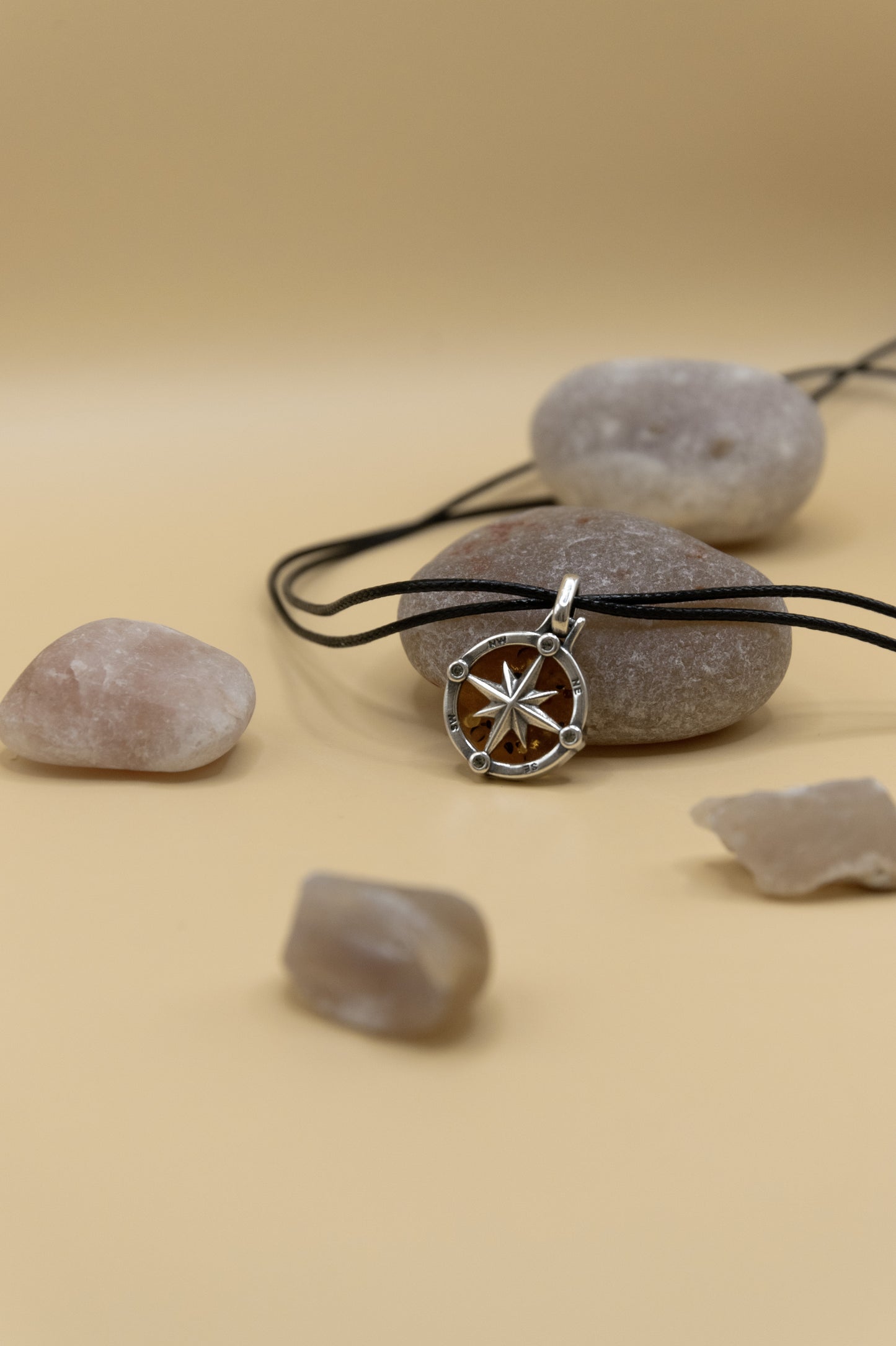 Collier Rose des Vents - Ambre