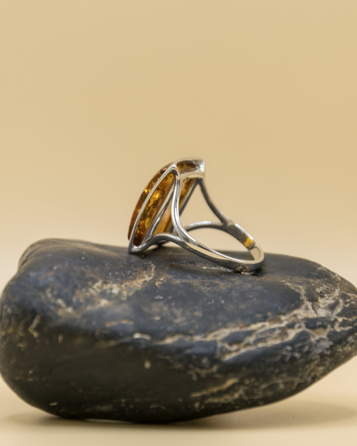 Bague Élora - Ambre