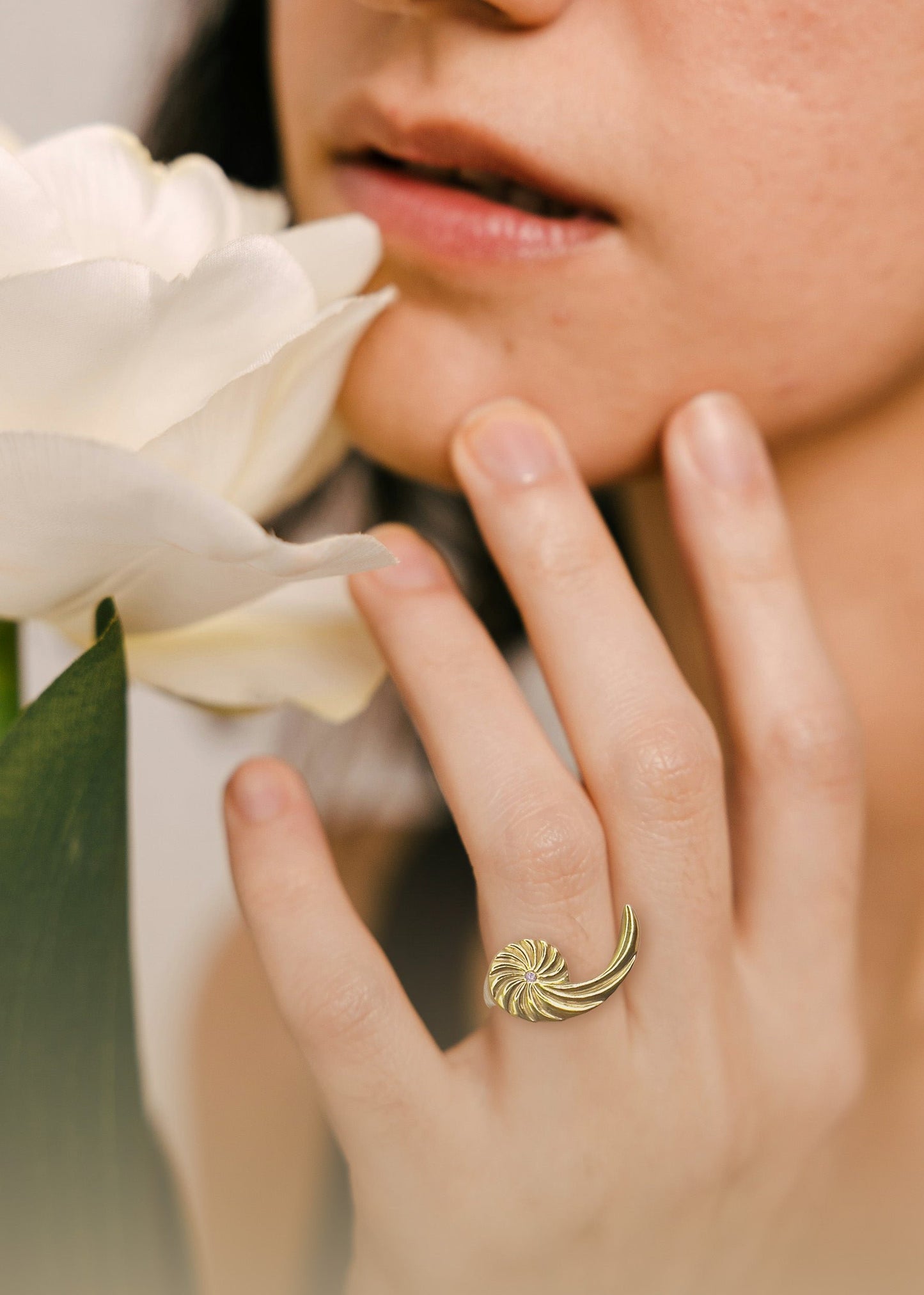 Bague Calista - Spirale d'or