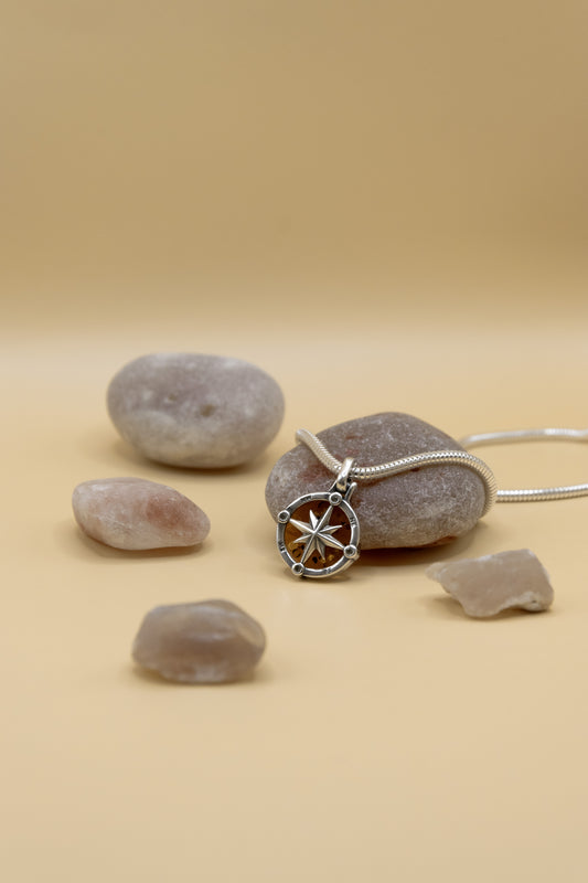 Collier Rose des Vents - Ambre