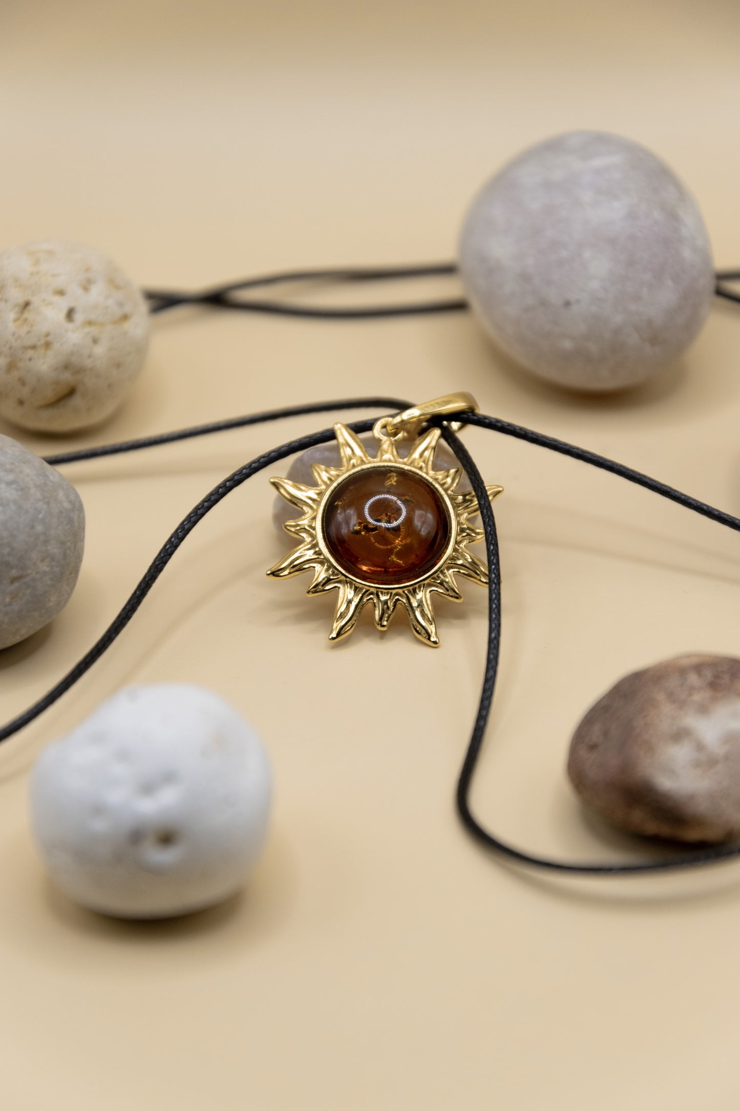 Collier Soleil - Ambre